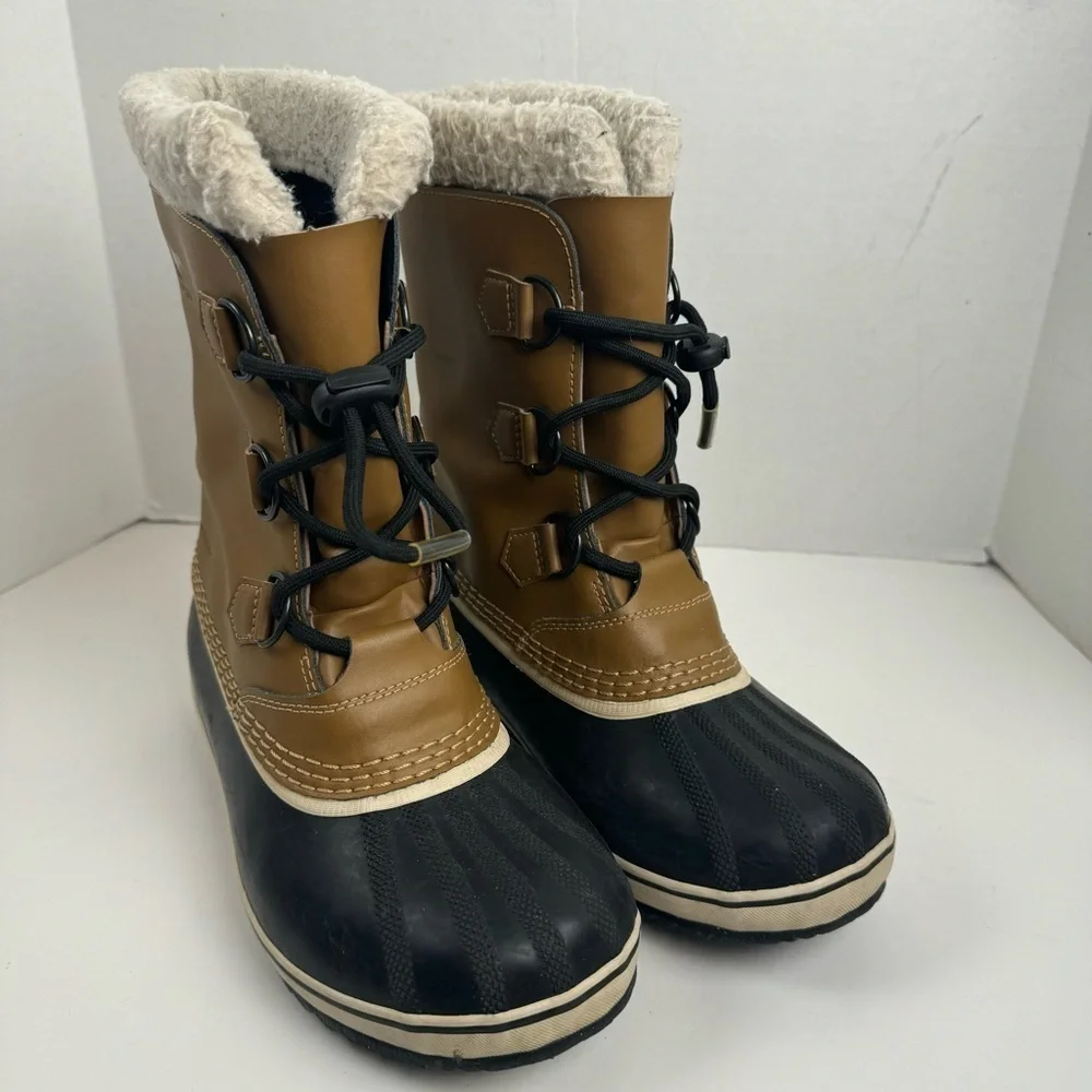 Sorel Youth Pac Lace Up Waterproof Lined Duck Boots